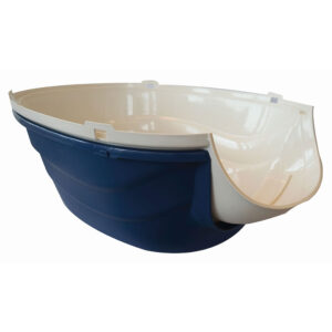 M-PETS Igloo Medium Dog House, Blue/Ivory 85x61x57cm