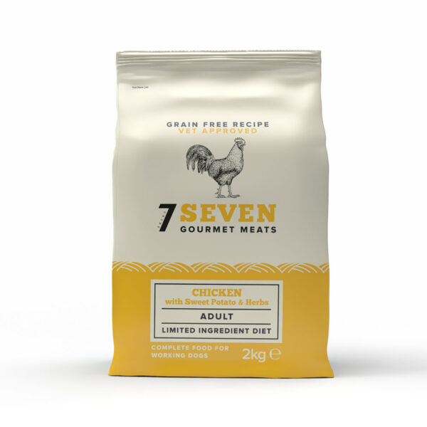 SEVEN Adult Chicken, Sweet Potato & Herb Dog Food, 2kg SEVEN Adult Chicken, Sweet Potato & Herb Dog Food, 2kg