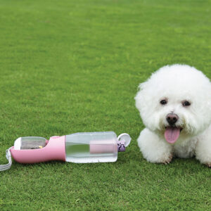 M-PETS On The Road 3-in-1 Dog Bottle, Pink