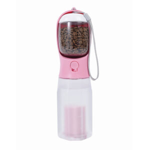 M-PETS On The Road 3-in-1 Dog Bottle, Pink