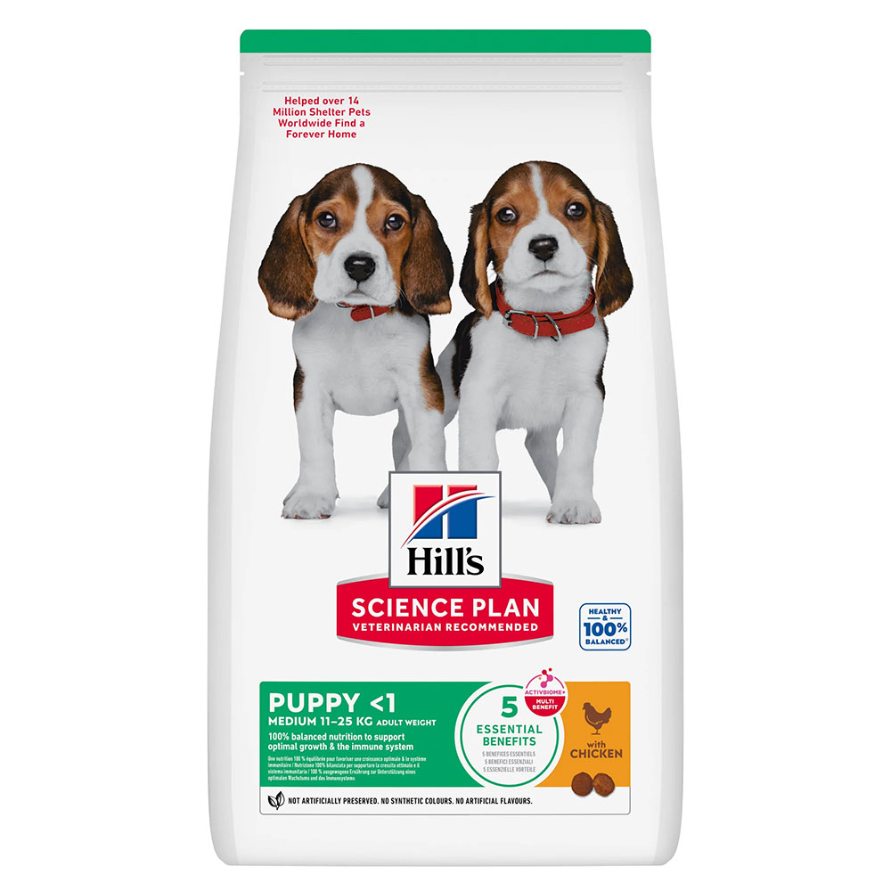 HILLS Medium Puppy Food, 12kg