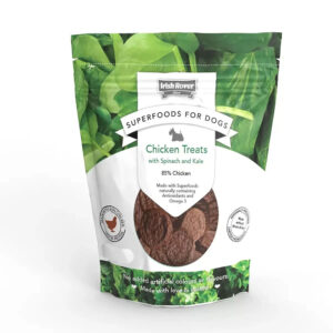 IRISH ROVER Superfoods Chicken Treats with Spinach & Kale, 100g