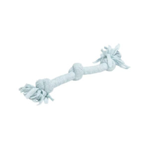 BEEZTEES Puppy 3 Knots Rope Toy, Blue