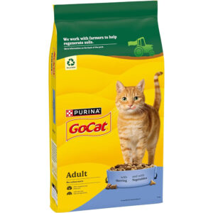 GO-CAT Adult Herring & Veg Cat Food, 10kg