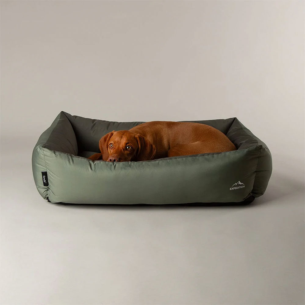 Scruffs Expedition Box Bed, Khaki Green Large
