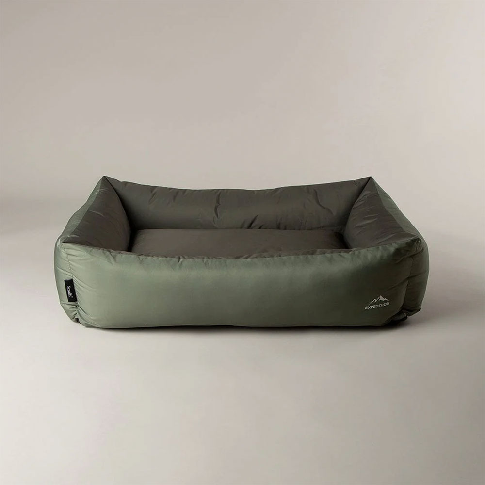 Scruffs Expedition Box Bed, Khaki Green Large