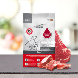 PLATINUM Adult Beef Dog Food, 5kg