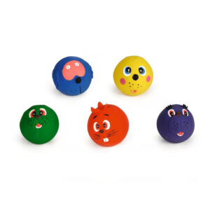BEEZTEES Latex Ball with Faces, 7cm