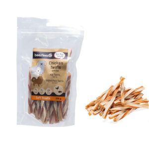 BEEZTEES Tasty Treats Chicken Twirls with Fish, 200g