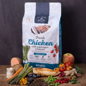GO NATIVE Cat Food, Chicken with Asparagus & Tomato 300g