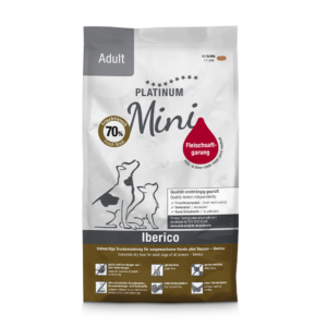 PLATINUM Mini Adult Dog Food, Iberico 900g