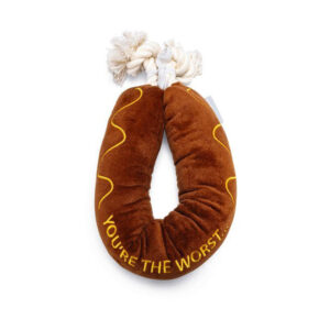 BEEZTEES BBQ Sausage Rope Dog Toy