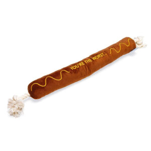 BEEZTEES BBQ Sausage Rope Dog Toy