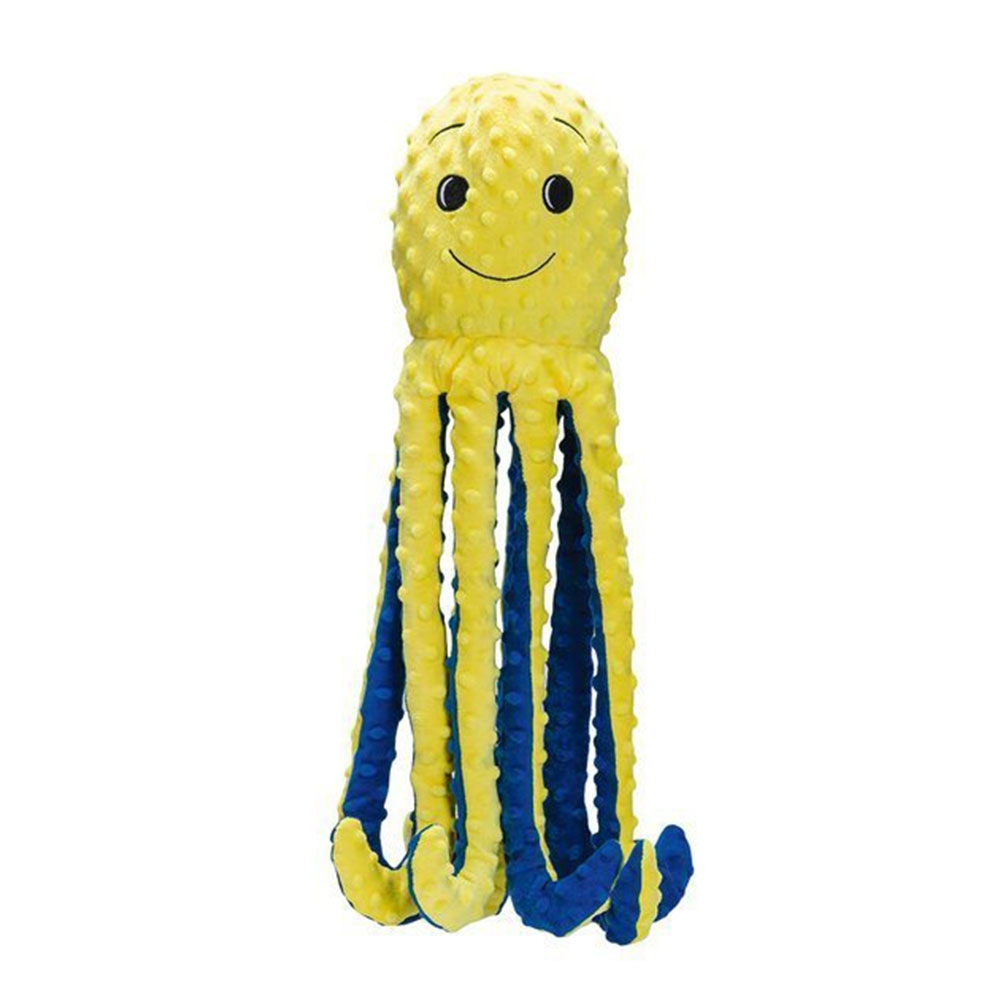 Beeztees Large Amy Octopus Dog Toy, Yellow