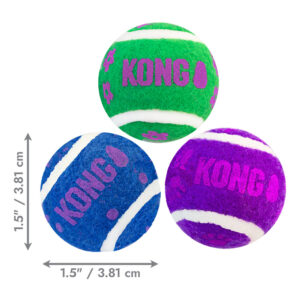 KONG Cat Active Tennis Balls with Bells