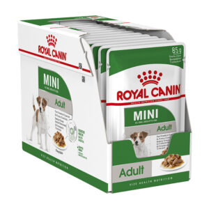 ROYAL CANIN Mini Adult Gravy Pouch, 12 Pack (12x85g)