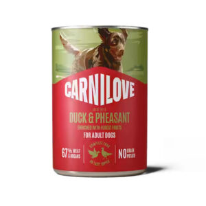 CARNILOVE Adult Dog Food Can, Duck & Pheasant
