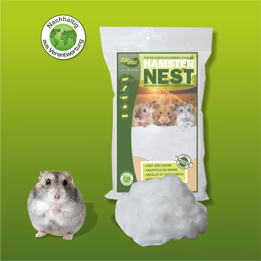 Zoobest Hamster Edible Nesting Material, 30g