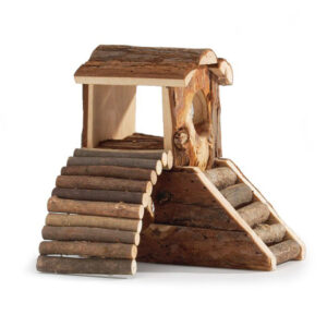 BEEZTEES Forest Wooden Play Tower for Rodents