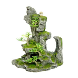 BETTA Tall Rock Formation with Plant