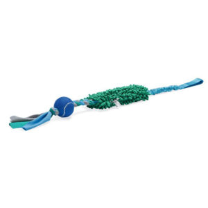 BEEZTEES Noodle Tug with Ball, Blue/Green